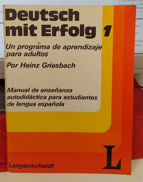 Deutsch Mit Erfolg 1. Programa de aprendizaje para adultos. – Librería ...