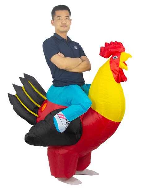 Inflatable Riding Chicken Costume at Imogen Parry-okeden blog