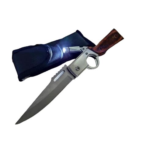 Rifle-Shaped Folding Knife with LED Light and Carrying Case – Megamall ...