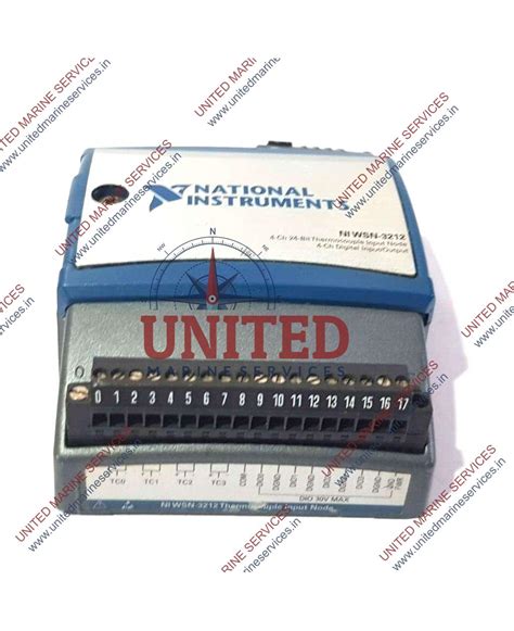 NATIONAL INSTRUMENTS THERMOCOUPLE INPUT NODE NI WSN-3212 197085D-04L ...
