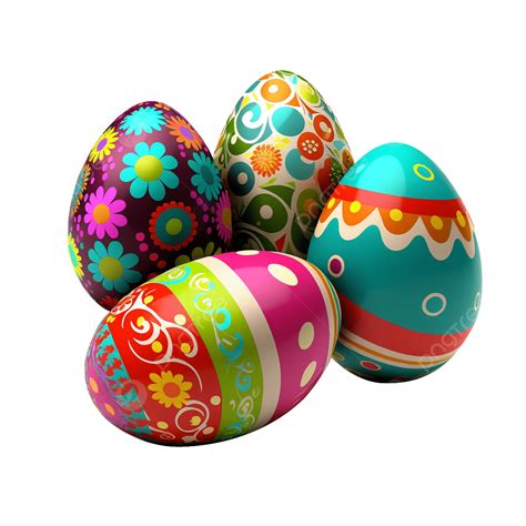 Many Colored 3d Easter Egg, 3d Easter Egg, Colorfull Bunny Easter Egg ...