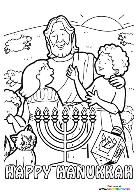 Hanukkah - Coloring Pages for kids | Free and easy print or download