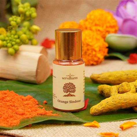 Orange Sindoor 35 g | Hanuman Puja Sindoor | Narangi Sindoor – ServDharm