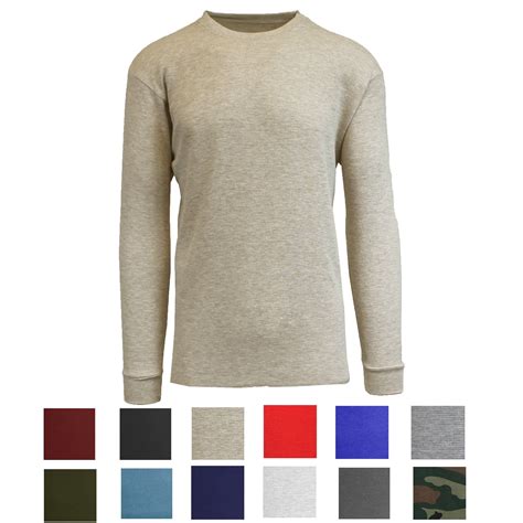 Mens Long Sleeve Crew Neck Thermal Shirts - Walmart.com