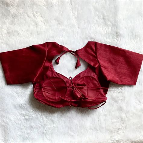 Maroon Ruppaa Blouse - Fal3121 – Falamkari