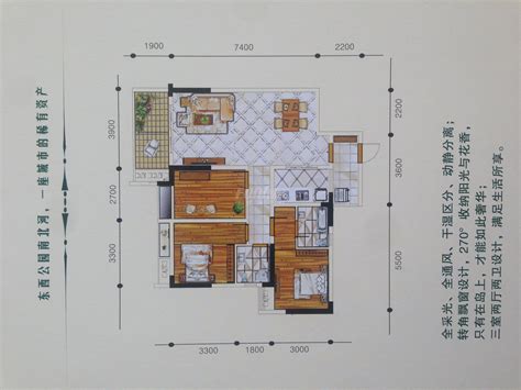 青城半岛三二二103平户型图,3室2厅2卫103.39平米- 成都透明房产网