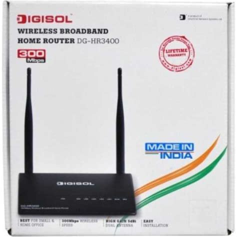 Digisol DG-HR3400 (HW Ver. C1) 300 Mbps Wireless Broadband Home Router ...