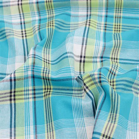 Indian Madras Shirting Cotton Checked Tartan - Mauritian – Lullabee Fabrics