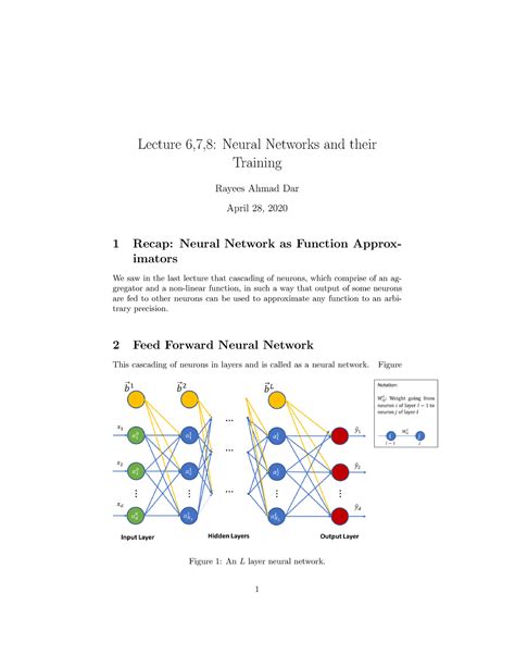 Neural Networks notes machine learning - Lecture 6,7,8: Neural Networks ...
