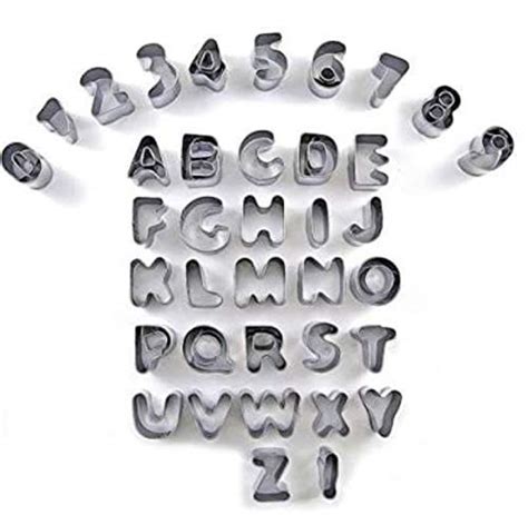 Buy Sultan Ji Bakeware 26 Pcs Alphabets Shapes Cookie Cutter A- Z and 0 ...