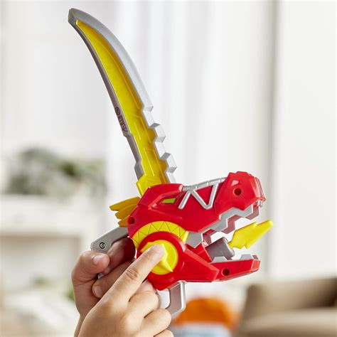 Buy Power Rangers Playskool Heroes Zord Saber, Red Ranger Roleplay Mask ...