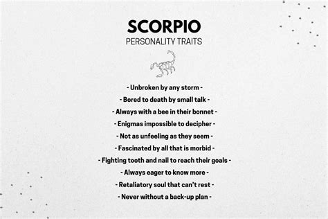 Scorpio Man Characteristics