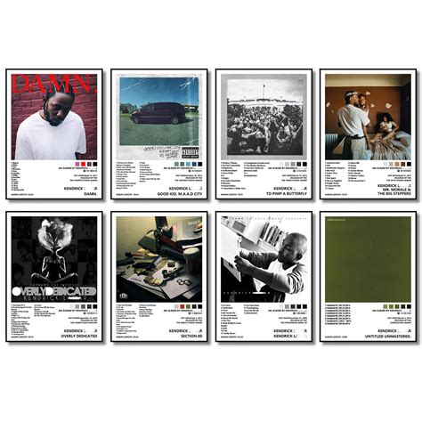 Kendrick Lam Ar Poster 8 Pcs 8 11 Inch Album | Desertcart INDIA