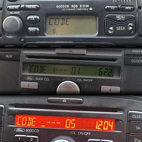 Image result for Ford 6000 CD Code Input