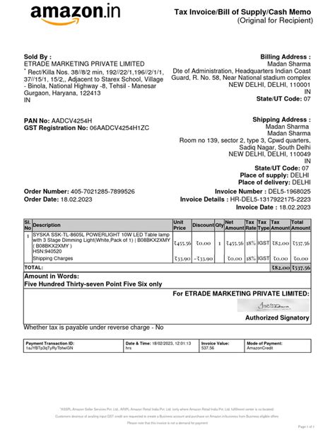 Image result for LED Strip Invoice