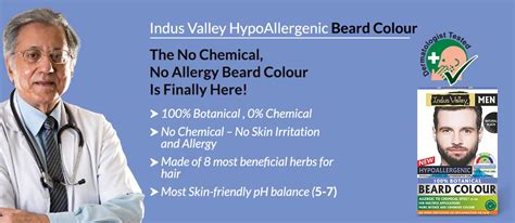Indus Valley Hypo Allergic Beard Colour | Allergy Free Black Beard Color