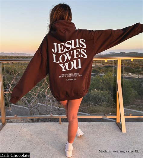 Jesus Loves You Jesus Hoodie Jesus Sweatshirt Christian Hoodie ...