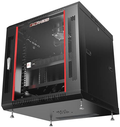 Buy Sysracks 12U 24 inch Depth Wall Mount Server Cabinet Enclosure Rack ...