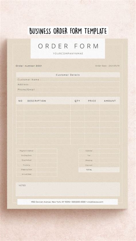 Image result for Business Order Form