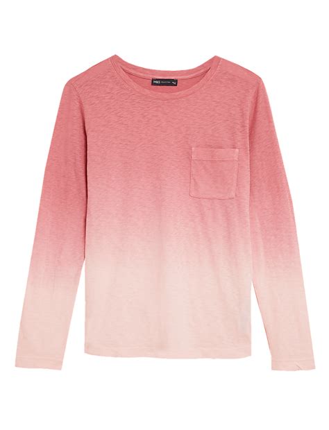 Buy Pure Cotton Tie Dye Pocket T-Shirt at Marks & Spencer