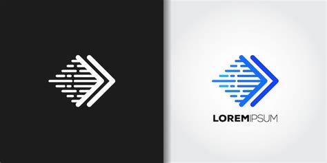 Blue speed logo | Premium Vector