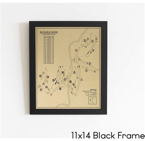 Rockaway River Country Club Outline (Print) – GolfBlueprints