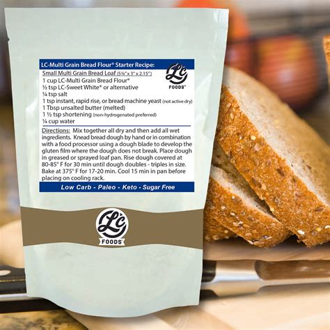 Buy LC Foods Low Carb Foods Multigrain Bread Flour |All Natural ...