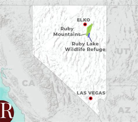 Image result for Map of Ruby Mountains