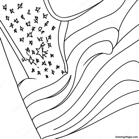 Colorful American Flag Coloring Page | Coloring-Pages.com
