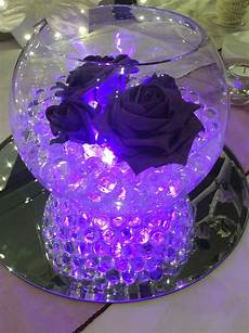 Baby Blue And Purple Wedding Ideas by Fish Bowl Wedding Centrepiece For Purple Themed Weddings Baby Blue And Purple Wedding Ideas