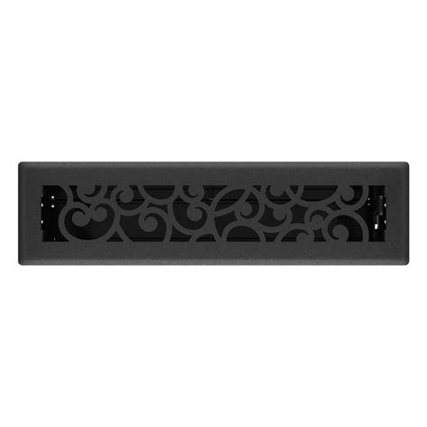 Imperial Black Iron Floor Registers - Wonderland Design > Scroll Floor ...