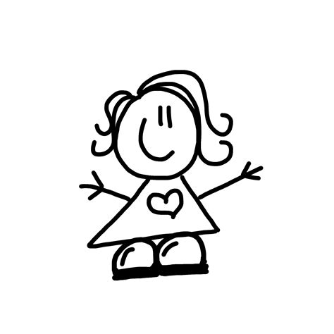 Girl Clipart Stick Figure at Shirl Ketner blog