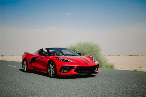Rent Chevrolet Corvette Red in Dubai - Sportscars - Octane.Rent