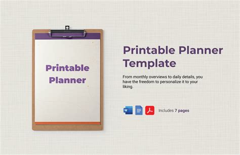 Top 31+ Google Docs Planner Templates Docx