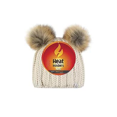 Toddler Girl Heat Holders Crystal Mountain Double Pom Pom Hat