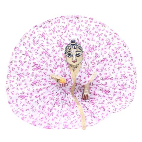 Pink rose flower summer dress for Laddu Gopal JI – MyKanha.com