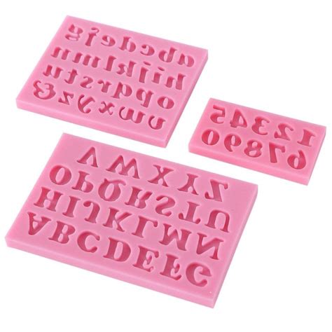 Silicone Fondant Mould Chocolate Mold Cake Decor 3PCS Numbers ...