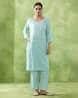 Buy Sky blue Kurta Suit Sets for Women by Jaipur Kurti Online | Ajio.com