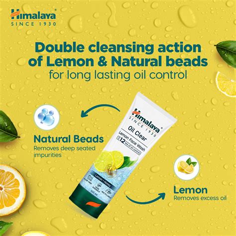 Himalaya Oil Clear Lemon Face Wash - For Oil-free Skin – Himalaya ...
