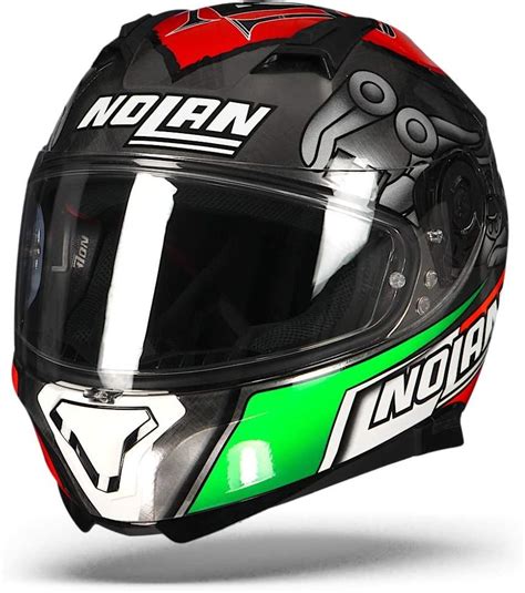 Nolan N605 Gemini Replica M Melandri 35 Scratched Chrome Helmet– Moto ...