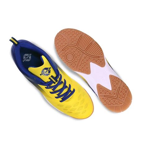 Nivia Hy Court 2.0 Volleyball/Badminton Shoes-Yellow/Red – Sportswing.in