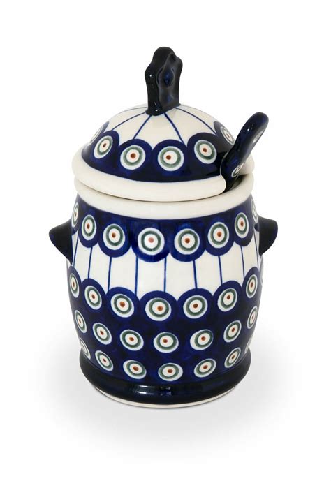 Honigtopf mit Honiglöffel im Set, Dekor 8, 46,99