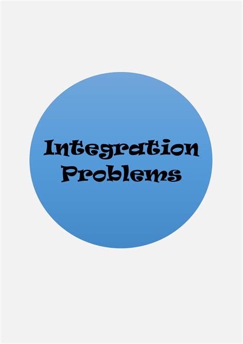 Image result for Problems of Integration