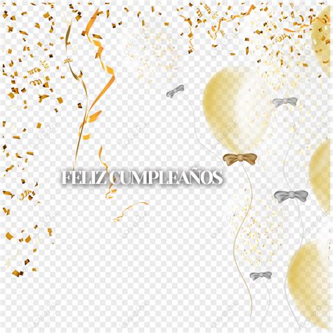 Golden Powder Birthday Party Greeting Card In Spanish,shredded Paper ...