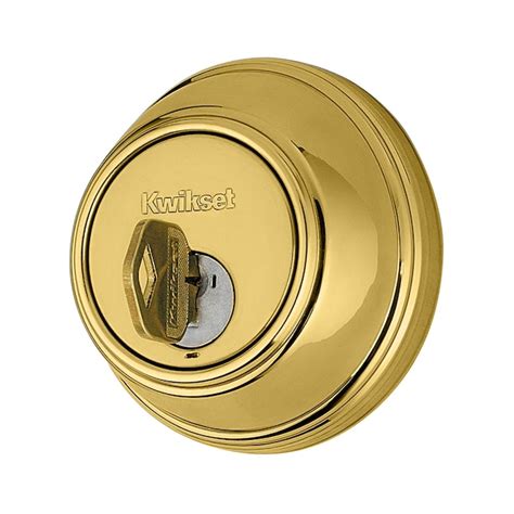 Kwikset Security 816 KeyControl Polished Brass Key Control Deadbolt ...