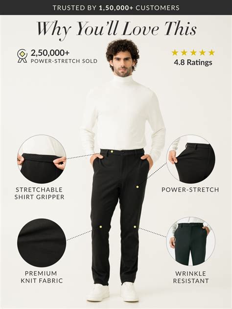 Buy Men's Ready Made Stretchable Trousers Online in India