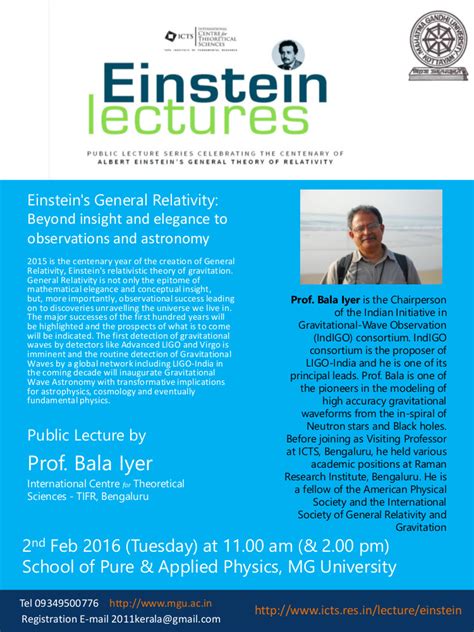 General Relativity: Beyond insight and elegance to observations and ...