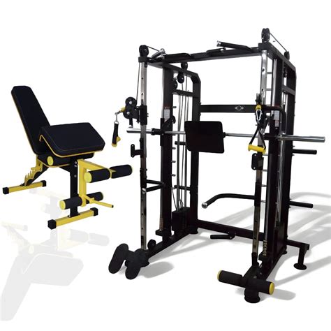 GYM24 EQUIPMENTS Multi Gym Functional Trainer with Smith Machine with ...