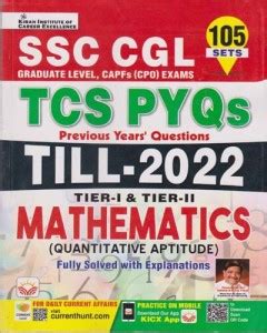 Ssc Cgl Tcs Pyqs Till-2022 Tier-1 & Tier-2, Mathematics (Quantitative ...