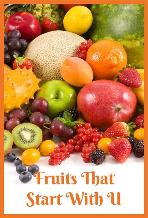 Fruits That Start With U - Healthier Steps
